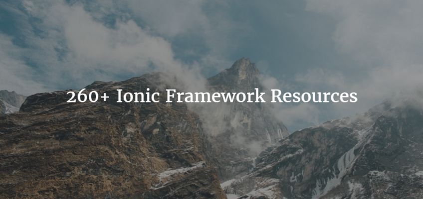 260+ Ionic Framework Resources
